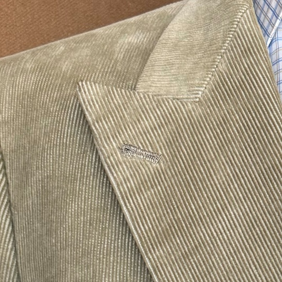 Size 40 Celery Green double breasted corduroy jacket - Picture 4 of 5